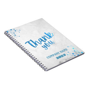 Cuaderno Nombre de aspecto elegante Personalizar mármol bla