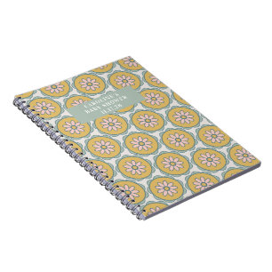 Cuaderno Nombre de Baby Shower Personalizado Floral Pastel