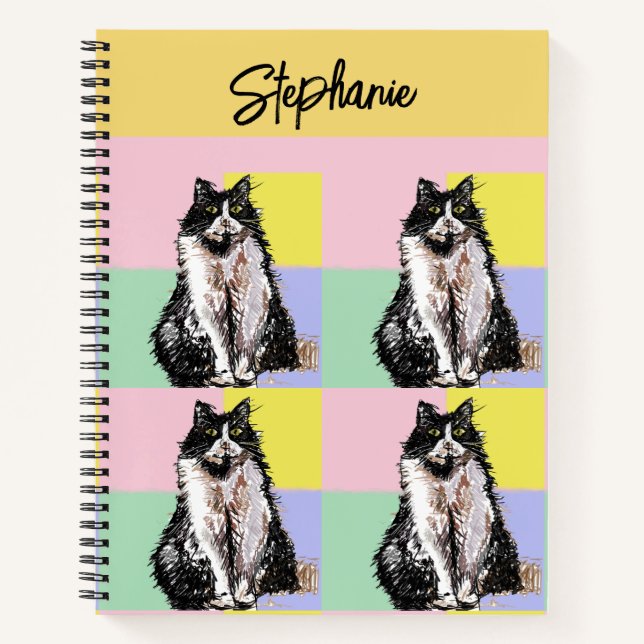 Cuaderno Nombre de Chicas rosados para pasteles de gato de  (Anverso)