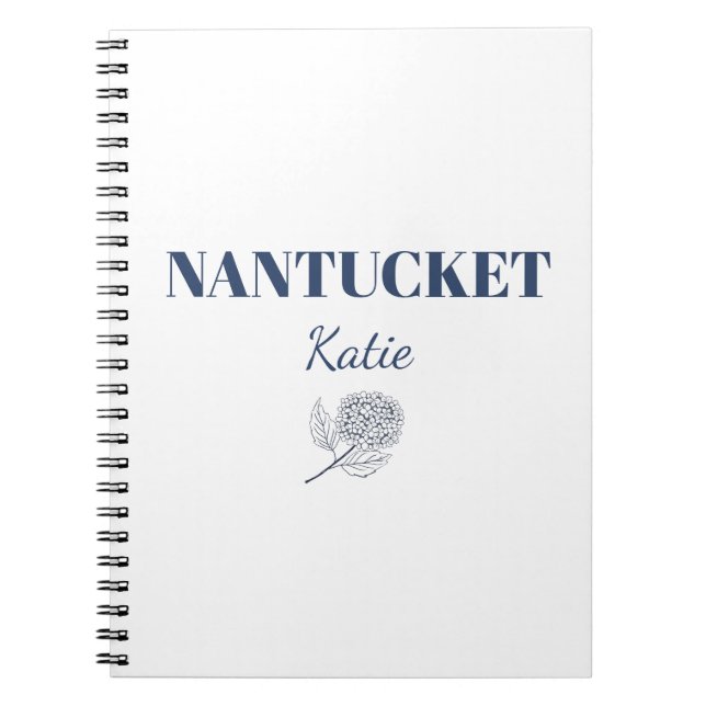 Cuaderno Nombre de ciudad costera personalizado  (Frente)