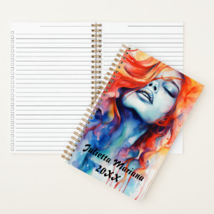 Cuaderno Nombre de Closed Eyes Ginger y Water Custom