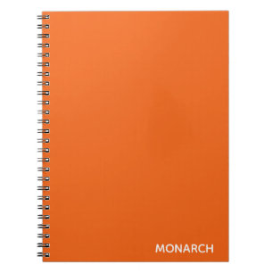 Cuaderno Nombre de color de la naranja de mariposa monarca