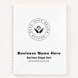 Cuaderno Nombre de Color Minimalista Simple | Logotipo y Te