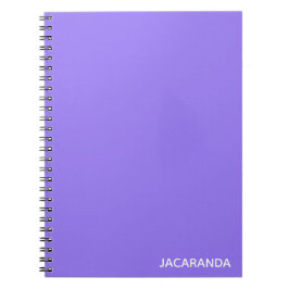 Cuaderno Nombre de color púrpura de Jacaranda