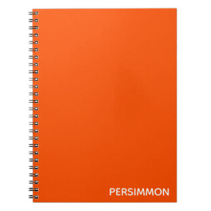 Cuaderno Nombre de color rojo de Persimmon