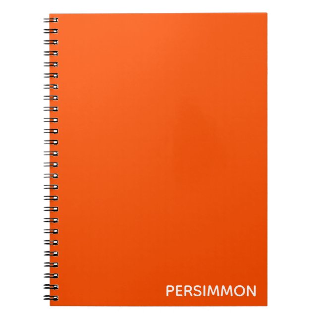 Cuaderno Nombre de color rojo de Persimmon (Frente)