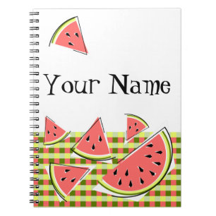 Cuaderno Nombre de comprobación de piezas de sandía