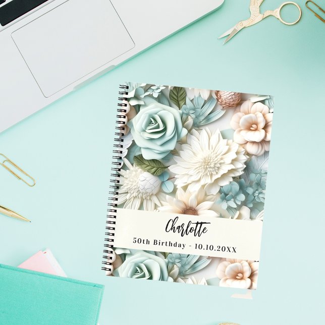 Cuaderno Nombre de crema verde polvorienta para el cumpleañ (Subido por el creador)