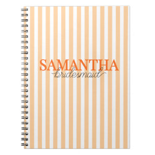 Cuaderno Nombre de dama de honor con escritura moderna nara