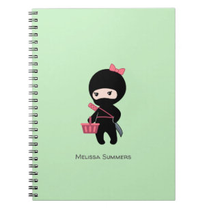 Cuaderno Nombre de encargo del chica de Ninja de las