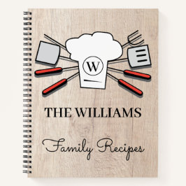 Cuaderno Nombre de familia de Personalizados rusos y chef m