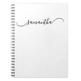 Cuaderno Nombre de firma de intercambio curvo de clase