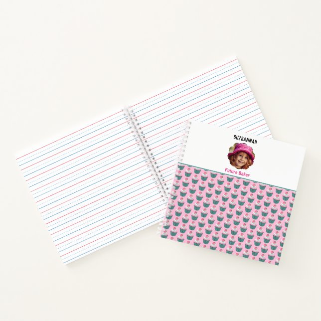 Cuaderno Nombre de la plantilla de la foto del Personalizad (Interior)