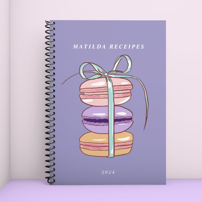 Cuaderno Nombre de la receta de pastelería de Macarons Cuad (Subido por el creador)
