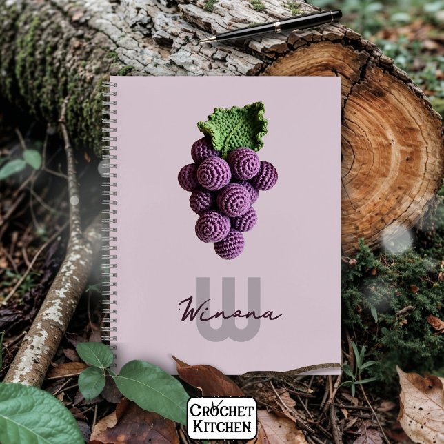 Cuaderno Nombre de la uva crochet de la Moda púrpura minima (Subido por el creador)
