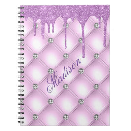 Cuaderno Nombre de las joyas Purpurinas Purple Elegant