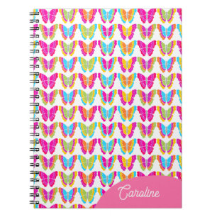 Cuaderno Nombre de las mariposas de arcoiris crudas