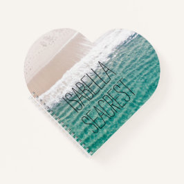 Cuaderno Nombre de las tranquilas olas de playa