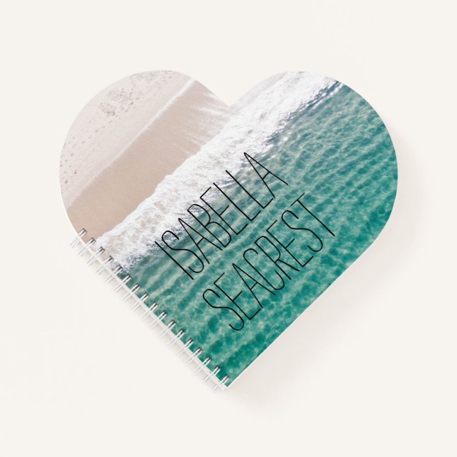 Cuaderno Nombre de las tranquilas olas de playa (Anverso)