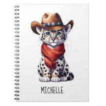 Nombre de Leopardo de la Nieve de Cowboy Cute