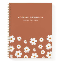 Nombre de margarita floral retro Boho