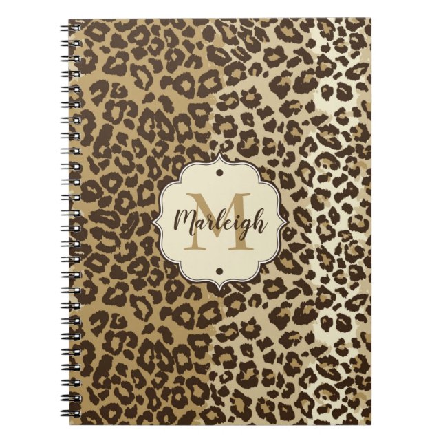 Cuaderno Nombre de monograma del Personalizado de impresión (Frente)