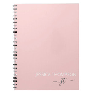 Cuaderno Nombre de monograma femenino con letra cursiva sim