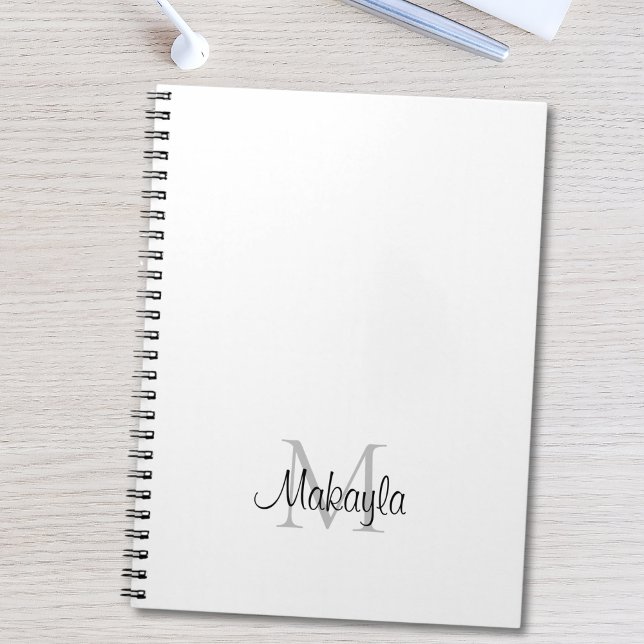 Cuaderno Nombre de monograma personalizado (Subido por el creador)