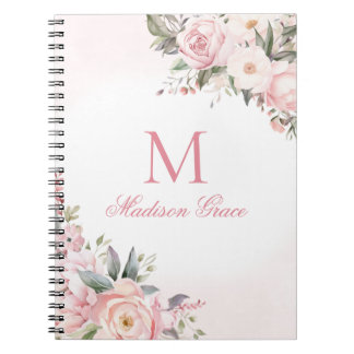Cuaderno Nombre de monograma Personalizado personalizado