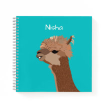 Nombre de niños de alpaca linda personalizado