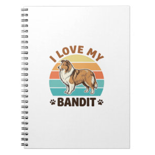 Cuaderno Nombre de perro personalizado Diseño de amante de