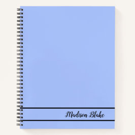 Cuaderno Nombre de Personalizable de la llanura del pasto a