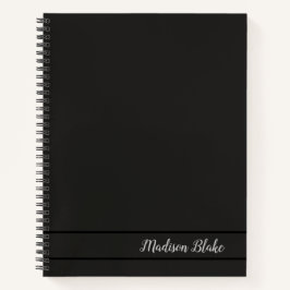Cuaderno Nombre de Personalizable simple minimalista simple