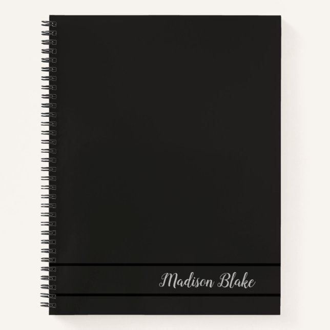 Cuaderno Nombre de Personalizable simple minimalista simple (Anverso)