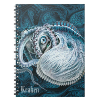 Cuaderno Nombre de pulpo calamar nautilo argonauta vintage
