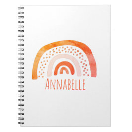 Cuaderno Nombre del arcoiris de los chicas