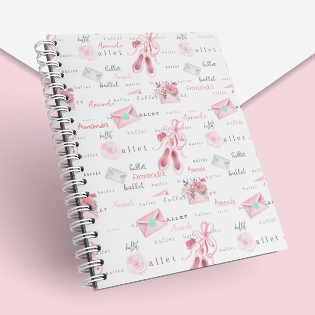 Cuaderno Nombre del ballet Ballerina Personalizado (Subido por el creador)