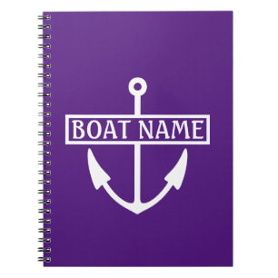 Cuaderno Nombre del barco Ancla Registro del Capitán