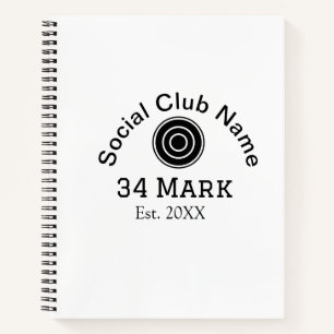 Cuaderno nombre del club social agregar nombre del jugador 