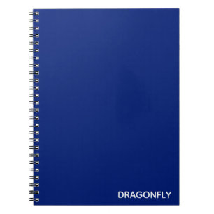 Cuaderno Nombre del color azul de la libélula