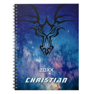 Cuaderno Nombre del dragón espacial Galaxy