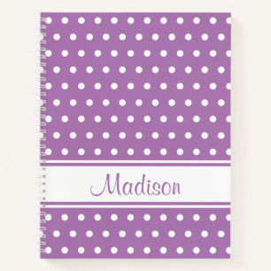 Cuaderno Nombre del guión de la banda de puntos de la polk