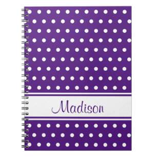 Cuaderno Nombre del guión de la banda de puntos de la púr