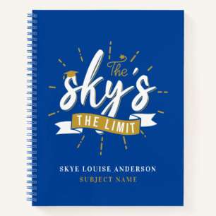 Cuaderno Nombre del guión de la escuela El cielo es el lími