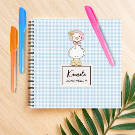 Cuaderno Nombre del guión del Personalizado de coqueta rosa