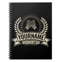 Nombre del jugador de Badminton personalizado Racq