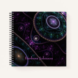 Cuaderno Nombre del monograma de la esfera mágica