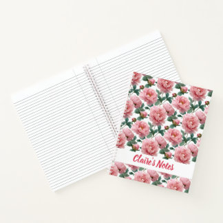 Cuaderno Nombre del patrón de punto rosado clásico