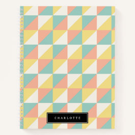 Cuaderno Nombre del patrón de triángulo geométrico abstract