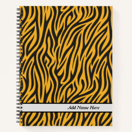 Cuaderno Nombre del Personalizable de impresión de tigres m